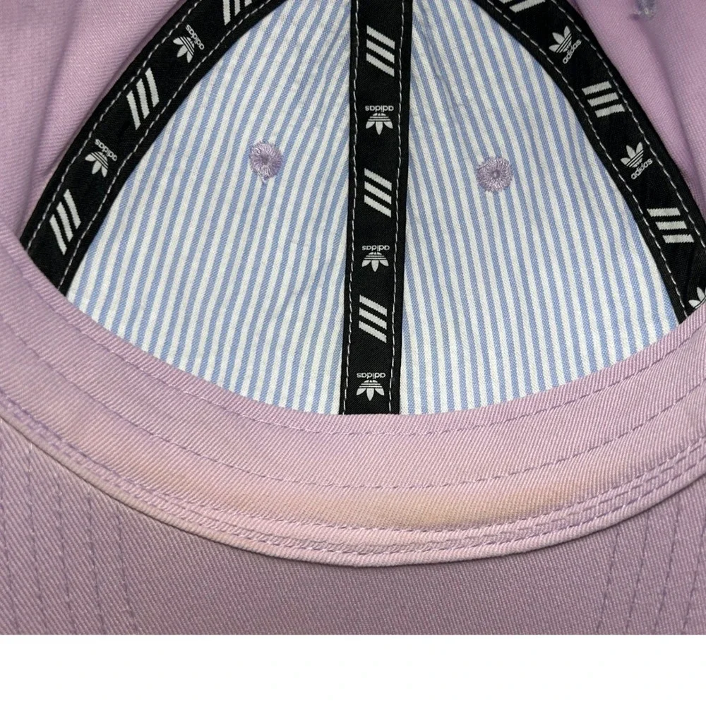 Adidas Trefoil Hat Women's Adjustable Strapback Lavender Purple Cap‎